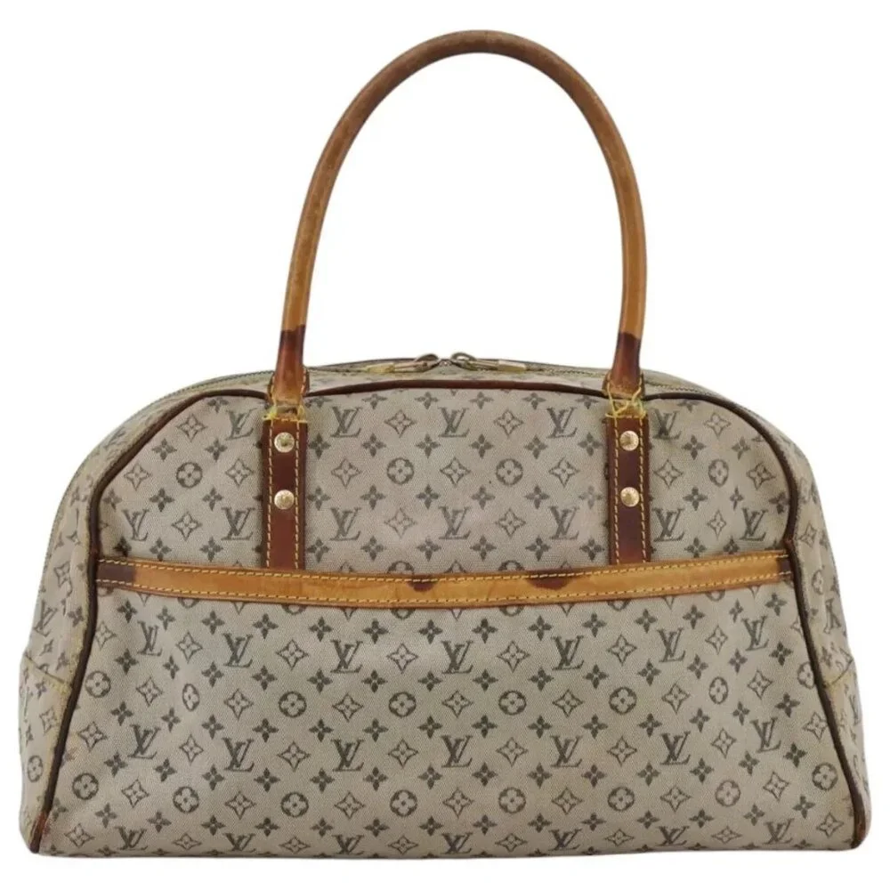 LOUIS VUITTON Monogram mini Marie Hand Bag Blue M92003 LV Auth bs20671